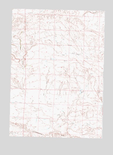 Flat Top Hill, WY USGS Topographic Map