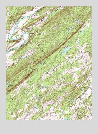 Flatbrookville, NJ USGS Topographic Map