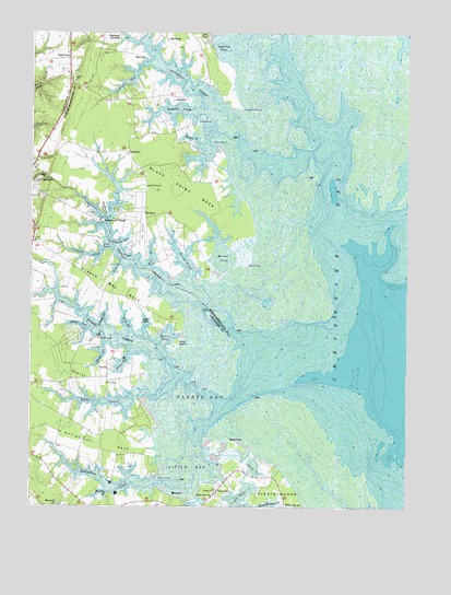 Fleets Bay, VA USGS Topographic Map