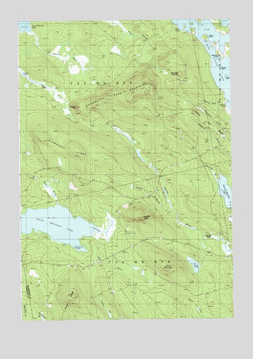 Fletcher Peak, ME USGS Topographic Map