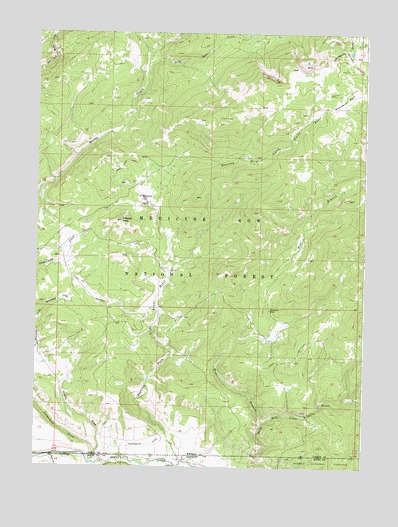 Fletcher Peak, WY USGS Topographic Map