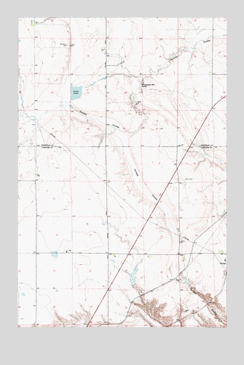 Flick Lake, MT USGS Topographic Map