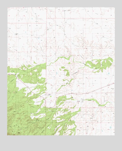 Arroyo Serrano West, NM USGS Topographic Map