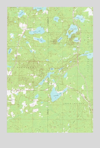 Floodwood Lake, MN USGS Topographic Map