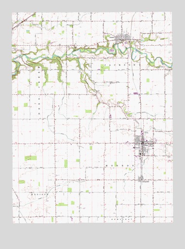Flora, IN USGS Topographic Map