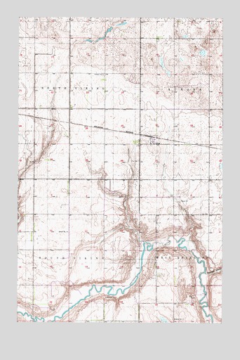 Flora, ND USGS Topographic Map