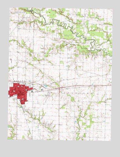 Flora, IL USGS Topographic Map