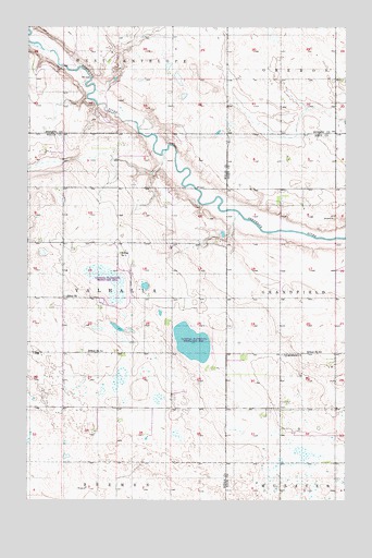 Flora SE, ND USGS Topographic Map