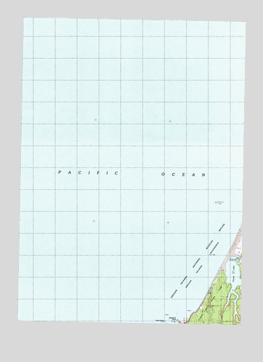 Floras Lake, OR USGS Topographic Map