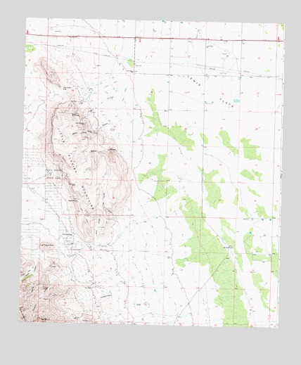 Florida Gap, NM USGS Topographic Map