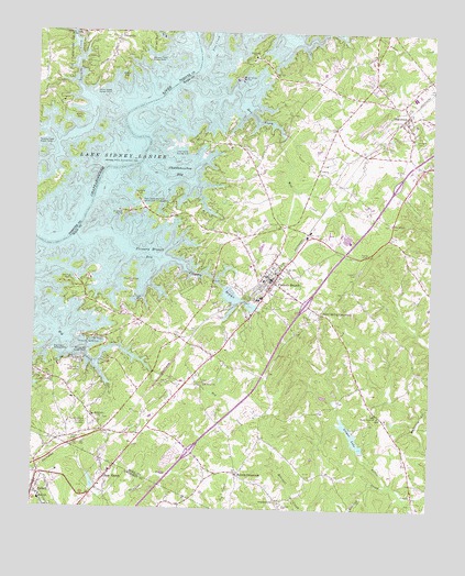 Flowery Branch, GA USGS Topographic Map