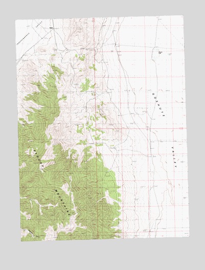 Flowery Lake, NV USGS Topographic Map