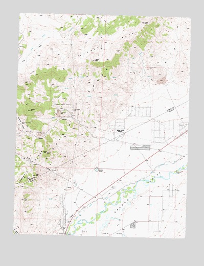 Flowery Peak, NV USGS Topographic Map