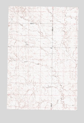 Flowing Well, MT USGS Topographic Map