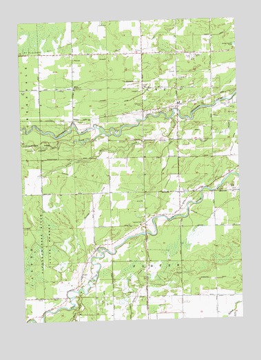 Floyd, MI USGS Topographic Map