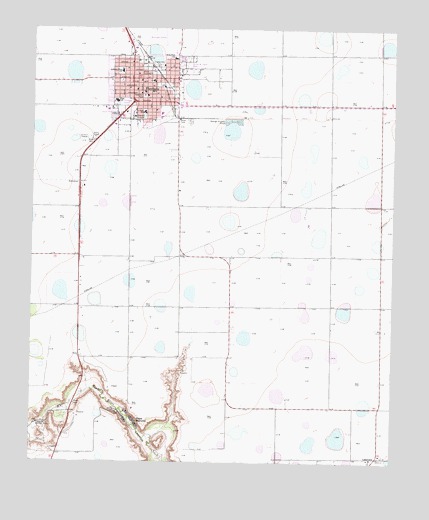Floydada, TX USGS Topographic Map