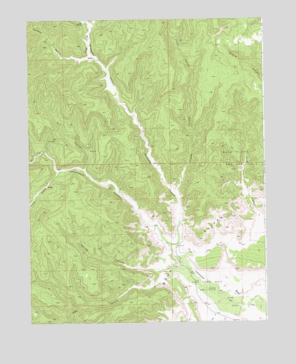 Flume Canyon, UT USGS Topographic Map