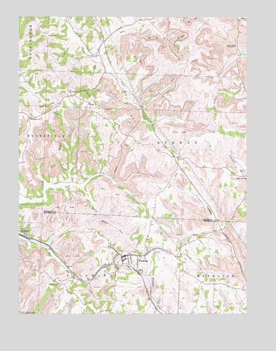 Flushing, OH USGS Topographic Map