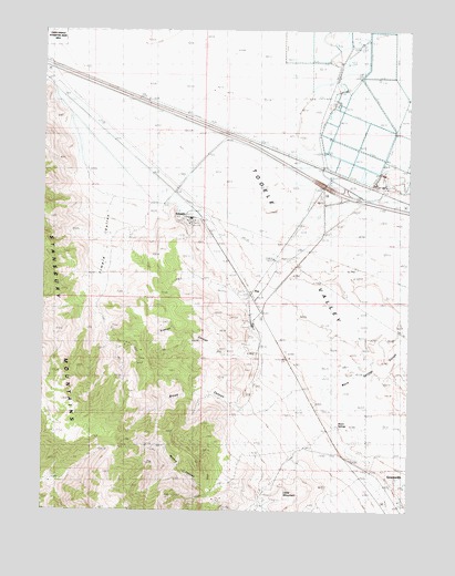Flux, UT USGS Topographic Map