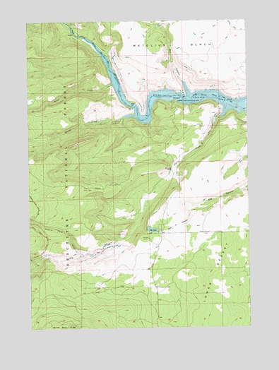 Fly Creek, OR USGS Topographic Map