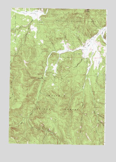Fly Valley, OR USGS Topographic Map