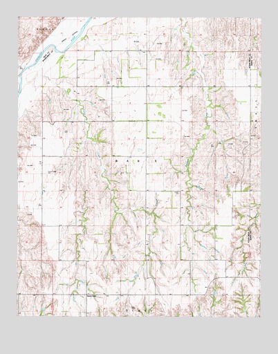 Flying Creek, OK USGS Topographic Map