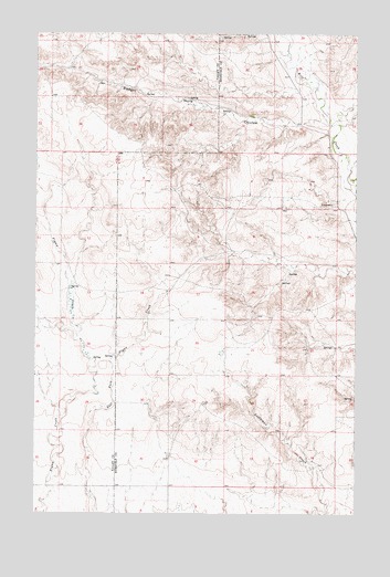Flynn Creek North, MT USGS Topographic Map