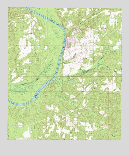 Flynns Lake, AL USGS Topographic Map