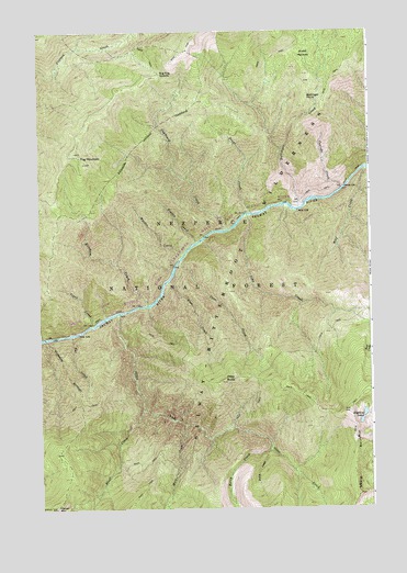 Fog Mountain, ID USGS Topographic Map