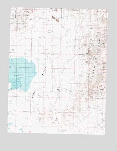 Artesia Lake, NV USGS Topographic Map