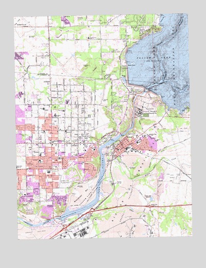 Folsom, CA USGS Topographic Map