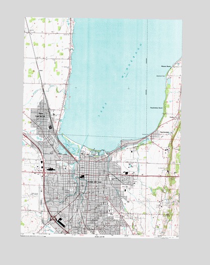 Fond du Lac, WI USGS Topographic Map
