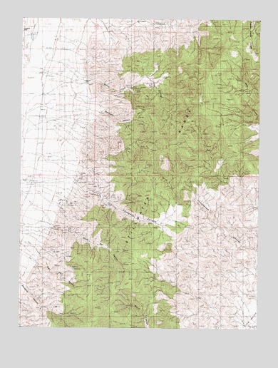 Fondaway Canyon, NV USGS Topographic Map