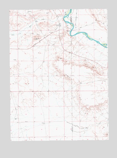 Fontenelle, WY USGS Topographic Map