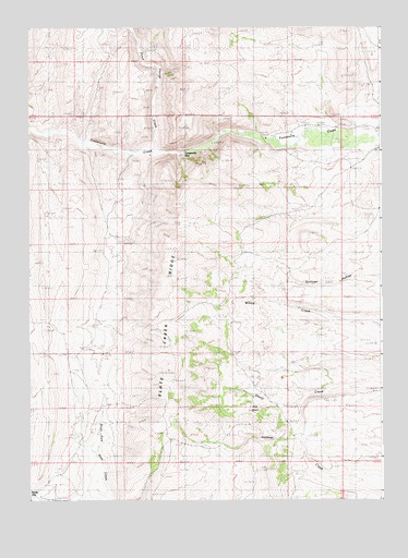 Fontenelle Gap, WY USGS Topographic Map