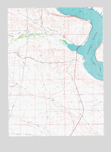 Fontenelle Reservoir SW, WY USGS Topographic Map