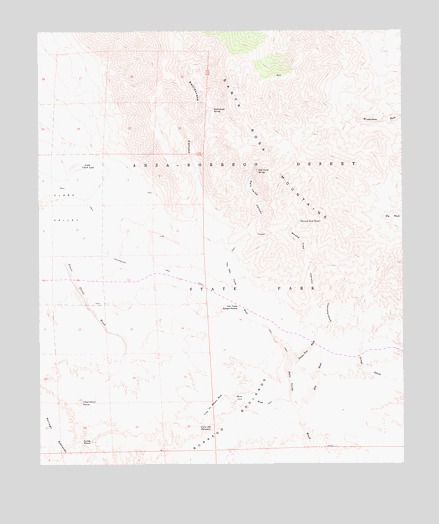 Fonts Point, CA USGS Topographic Map