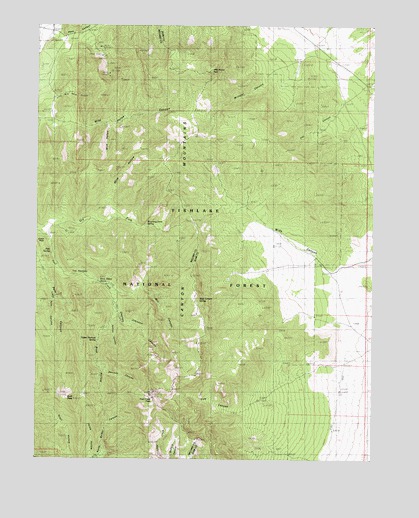 Fool Creek Peak, UT USGS Topographic Map