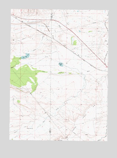 Foote Creek Lake, WY USGS Topographic Map