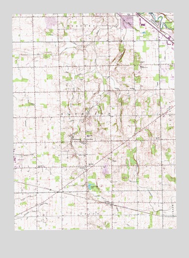 Foraker, IN USGS Topographic Map