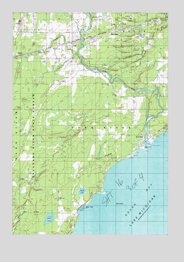 Ford River, MI USGS Topographic Map