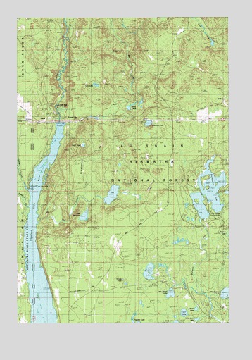 Forest Lake, MI USGS Topographic Map