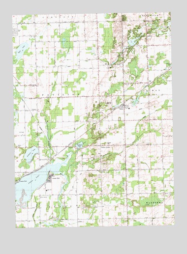 Adams Park, MI USGS Topographic Map