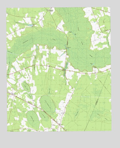 Foreston, SC USGS Topographic Map