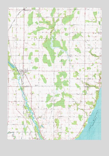 Forestville, WI USGS Topographic Map