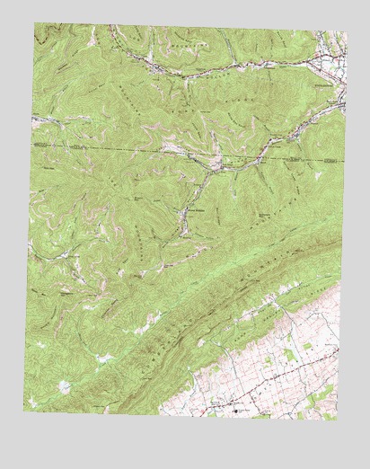 Fork Ridge, TN USGS Topographic Map