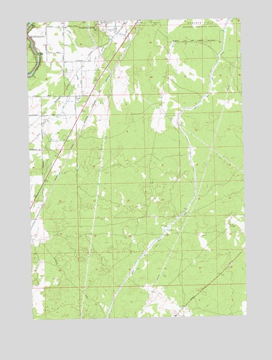 Forked Horn Butte, OR USGS Topographic Map