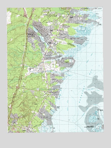 Forked River, NJ USGS Topographic Map