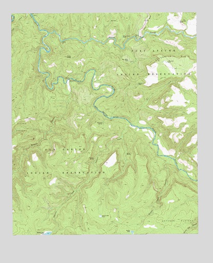 Forks Butte, AZ USGS Topographic Map