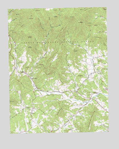 Forks of Buffalo, VA USGS Topographic Map